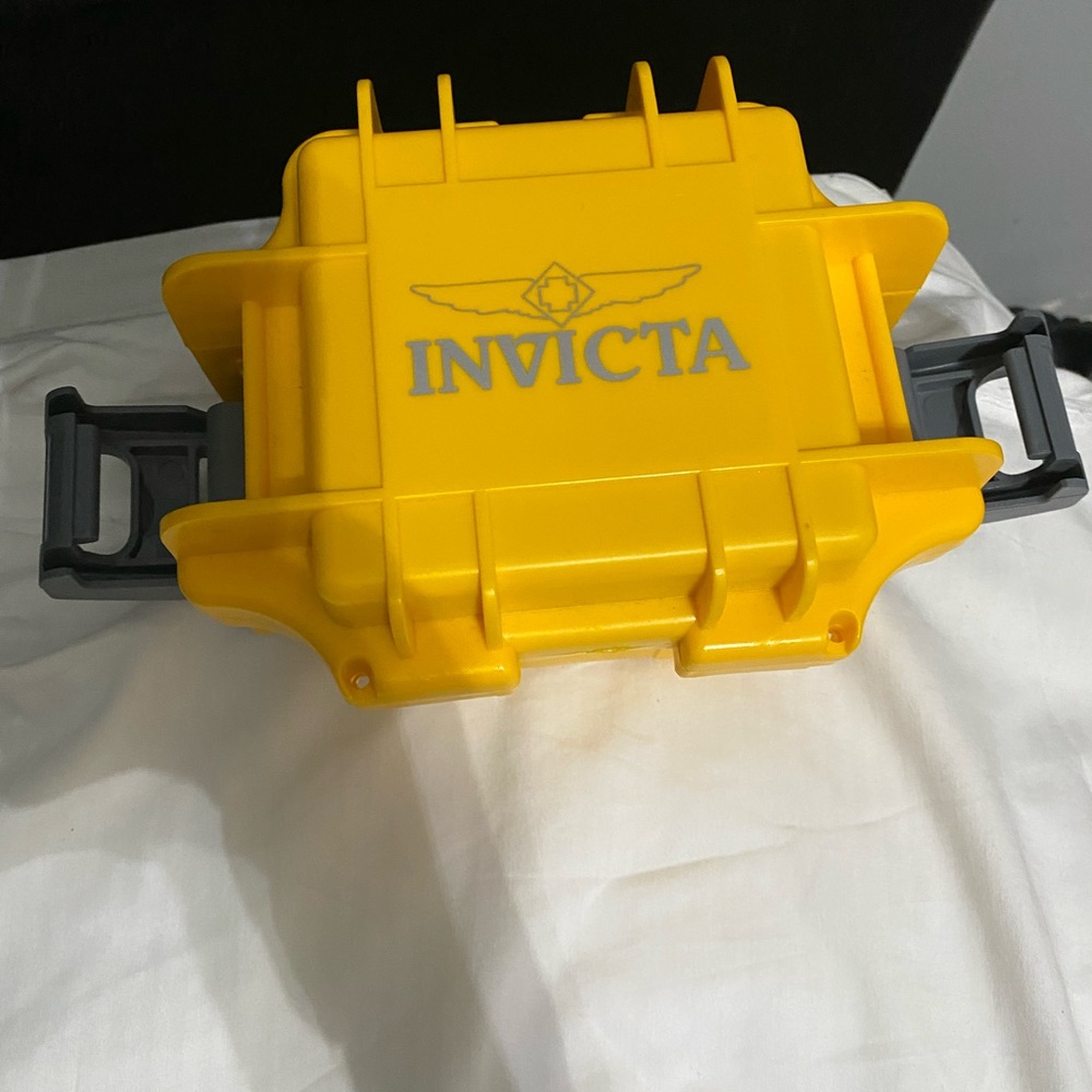 Invicta watch box case yellow